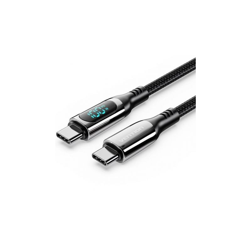 Cable USB 2.0 Tipo-C 5A 100W Vention TAYBAV/ USB Tipo-C Macho - USB Ti