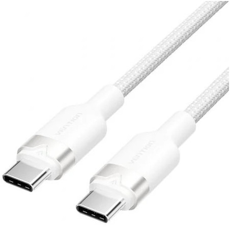 Cable USB 2.0 Tipo-C 3A Vention TRDWH/ USB Tipo-C Macho - USB Tipo-C M