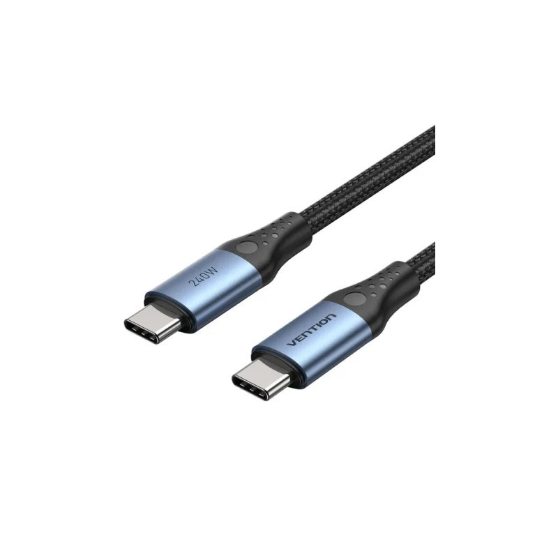 Cable USB 2.0 Tipo-C 5A Vention TREBF/ USB Tipo-C Macho - USB Tipo-C M