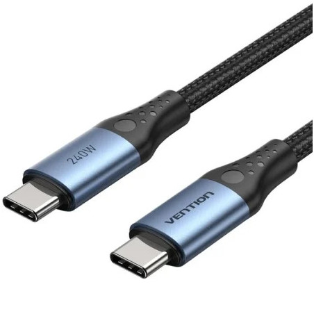 Cable USB 2.0 Tipo-C 5A Vention TREBF/ USB Tipo-C Macho - USB Tipo-C M