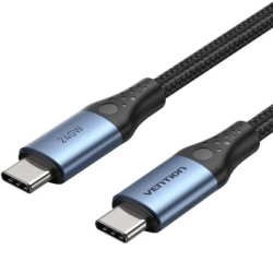 Cable USB 2.0 Tipo-C 5A Vention TREBH/ USB Tipo-C Macho - USB Tipo-C M
