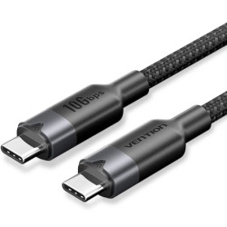 Cable USB 3.2 Tipo-C 5A Vention TRGBD/ USB Tipo-C Macho - USB Tipo-C M