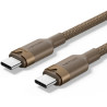 Cable USB 2.0 Tipo-C 5A Vention TRIJF/ USB Tipo-C Macho - USB Tipo-C M