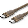 Cable USB 2.0 Tipo-C 5A Vention TRIJH/ USB Tipo-C Macho - USB Tipo-C M