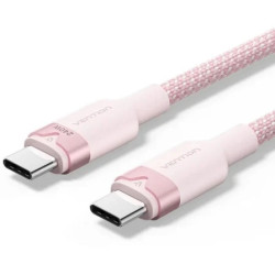 Cable USB 2.0 Tipo-C 5A Vention TRIPF/ USB Tipo-C Macho - USB Tipo-C M
