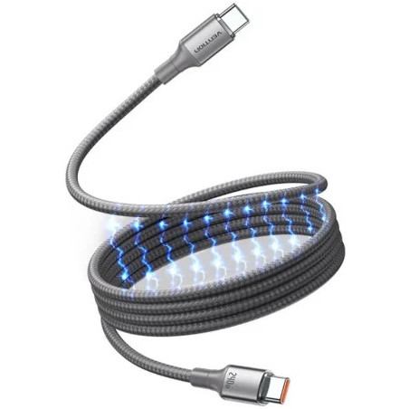 Cable Magnético USB 2.0 Tipo-C 5A Vention TSAJG/ USB Tipo-C Macho - US