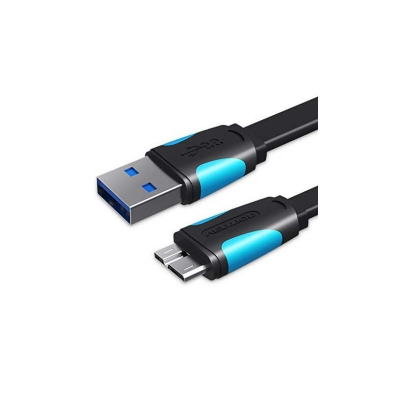 Cable USB 3.0 Vention VAS-A12-B050/ MicroUSB Macho - USB Macho/ 10W/ 5