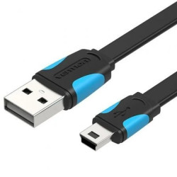 Cable USB 2.0 Vention VAS-A14-B150/ Mini USB Macho - USB Macho/ 480Mbp