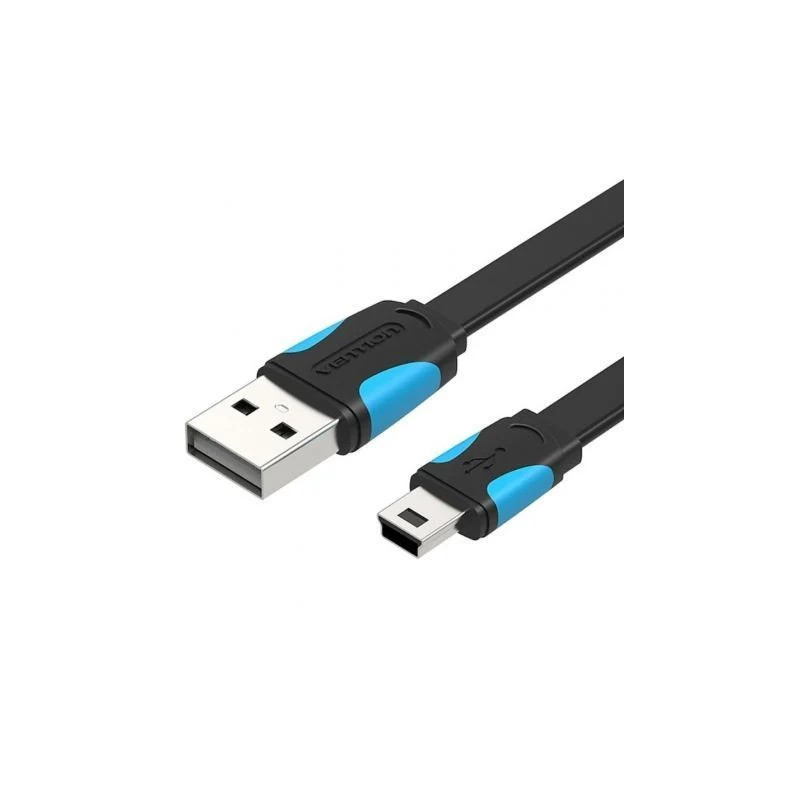 Cable USB 2.0 Vention VAS-A14-B200/ Mini USB Macho - USB Macho/ Hasta