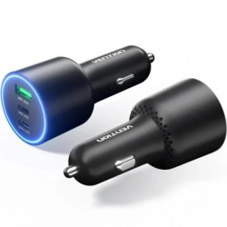 Cargador de Coche Vention FFPB0/ 2xUSB-Tipo C/ 1xUSB/ 165W | APLIUM
