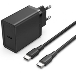 Cargador de Pared Vention FAHBF-EU/ 1xUSB Tipo-C + 2x Cable | APLIUM