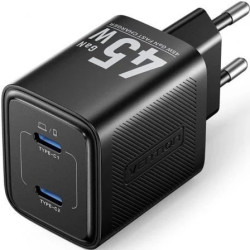 Cargador de Pared GaN Vention FEFB0-EU/ 2xUSB Tipo-C/ 45W | APLIUM
