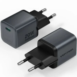 Cargador de Pared GaN Vention FEVH0-EU/ 1xUSB Tipo-C/ 20W | APLIUM
