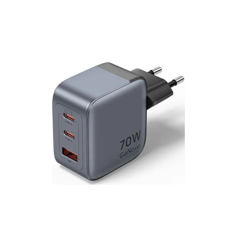 Cargador de Pared GaN Vention FEXH0-EU/ 2xUSB Tipo-C/ 1xUSB/ | APLIUM