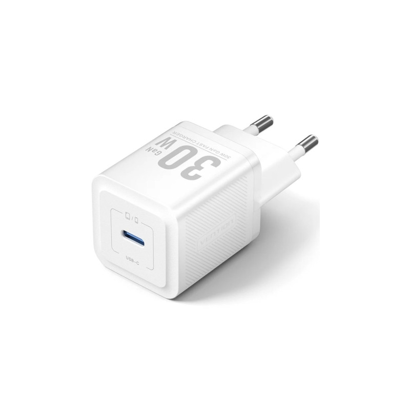 Cargador de Pared GaN Vention FEZW0-EU/ 1xUSB Tipo-C/ 30W | APLIUM