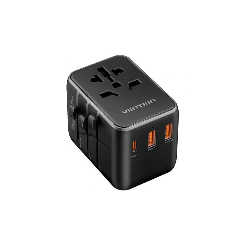 3-PORT USB (C+A+A) Universal Tr Avel Adapter (20W/18W/18W) B | APLIUM