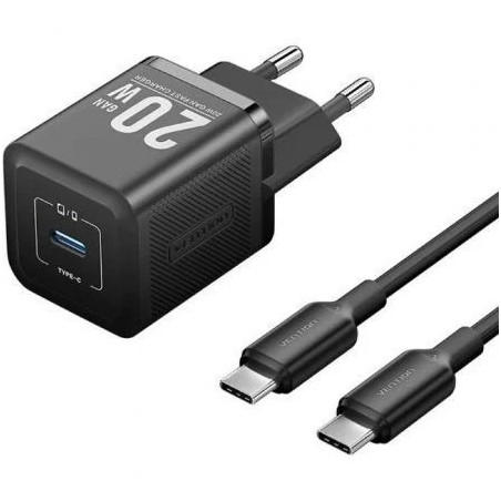 Cargador de Pared GaN Vention TZ-FEPB0-EU-01/ 1xUSB Tipo-C + | APLIUM