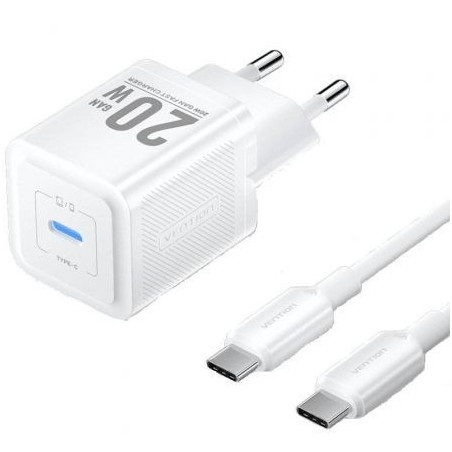 Cargador de Pared GaN Vention TZ-FEPW0-EU-01/ 1xUSB Tipo-C + | APLIUM
