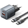 Cargador de Pared GaN Vention TZ-FEWH0-EU/ 1xUSB Tipo-C/ 1xU | APLIUM