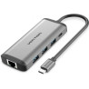 Docking USB Tipo-C Vention CNDHB/ 1xHDMI 4K/ 3xUSB/ 1xUSB Ti | APLIUM