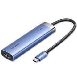 Docking USB Tipo-C Vention TGESB/ 3xUSB/ 1xHDMI 4K/ 1xUSB Tipo-C PD/ A