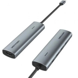 Docking USB Tipo-C Vention TGGHB/ 3xUSB/ 1xHDMI 4K/ 1xUSB Ti | APLIUM