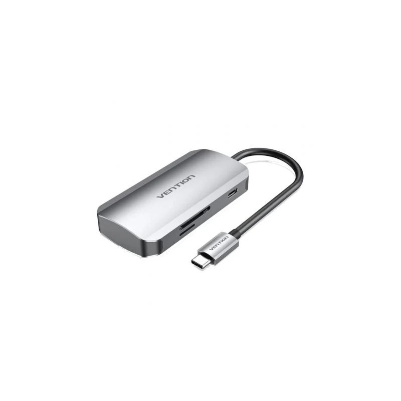 Docking USB Tipo-C Vention TNHHB/ 3xUSB/ 1xUSB Tipo-C PD/ 1x | APLIUM