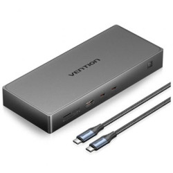 Docking USB Tipo-C Vention TPWH0/ 2xHDMI 4K/ 1xDisplayPort/ | APLIUM
