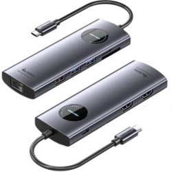 Docking USB Tipo-C Vention TQVHB/ 2xHDMI 4K/ 3xUSB/ 1xRJ45/ 1xLector d