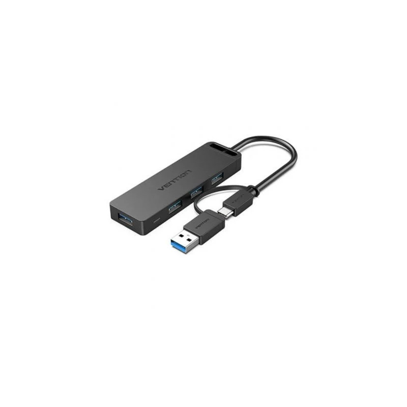 Hub USB 3.0 y Tipo-C Vention CHTBB/ 4xUSB/ USB Tipo-C PD | APLIUM