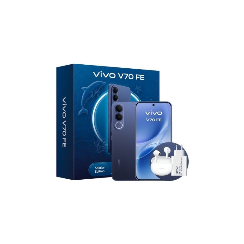 Smartphone Vivo V70 FE 8GB/ 256GB/ 6.83"/ 5G/ Azul/ Incluye Cargador +