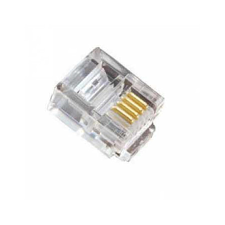 CONECTOR MACHO RJ11 (4 CONTACT