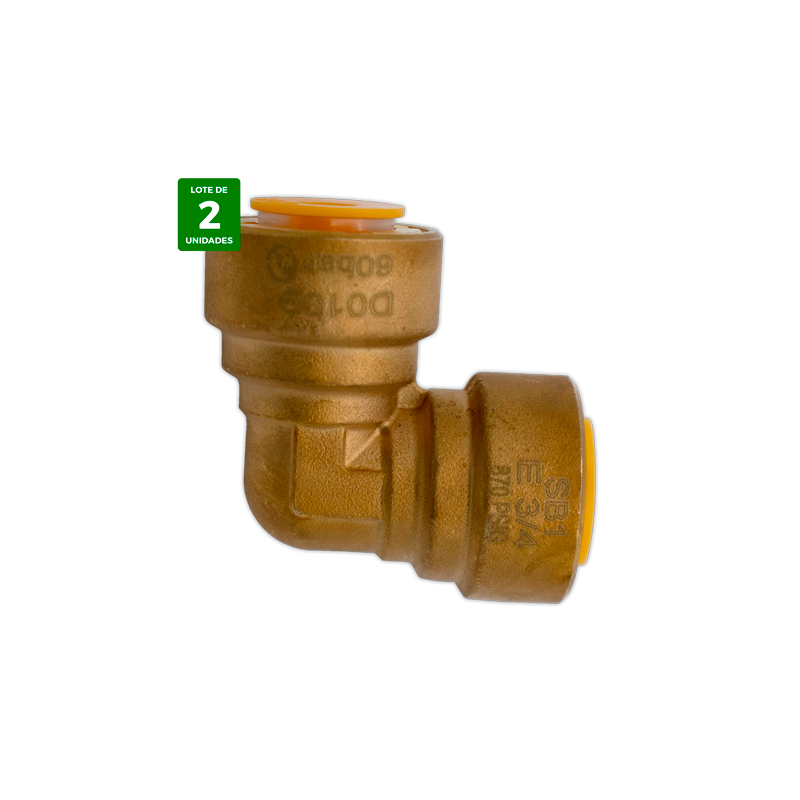 Codo union rapida SAE Hembra-Hembra 3/4