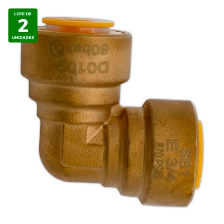 Codo union rapida SAE Hembra-Hembra 3/4