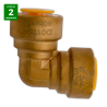 Codo union rapida SAE Hembra-Hembra 3/4