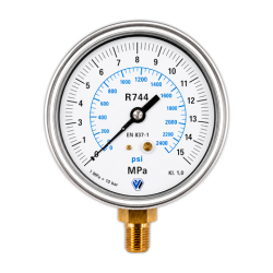 Manometro de Alta Ø 80 mm con Glicerina | APLIUM