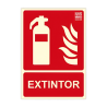 Placa extintor UNE 23.033 Clase A