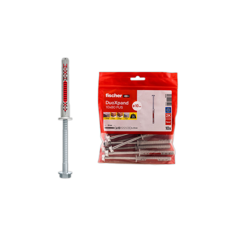 Taco largo Fischer DuoXpand 10x80 FUS | APLIUM