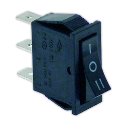 Conmutador 11x30 mm I negro sin piloto | APLIUM