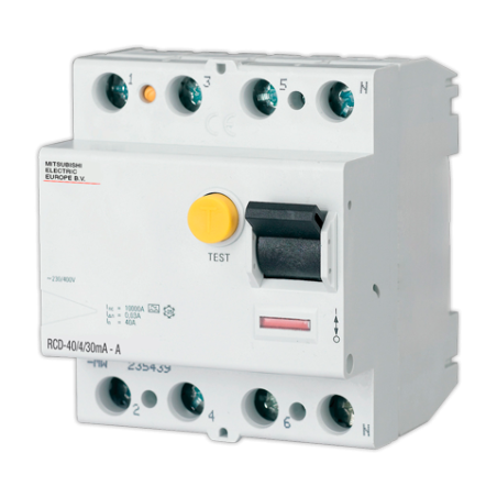 Diferencial MITSUBISHI RCD 4P 63A 300mA | APLIUM
