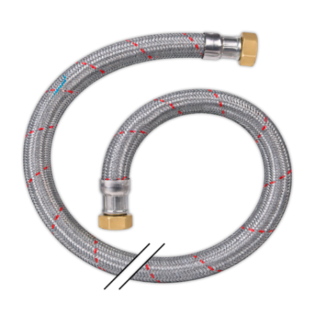 Flexo agua 100 cm H-3/4 H-3/4 DN19 | APLIUM
