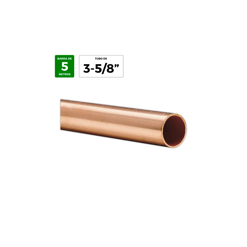 Tubo cobre 3-5/8¨ x 1,65 mm | APLIUM