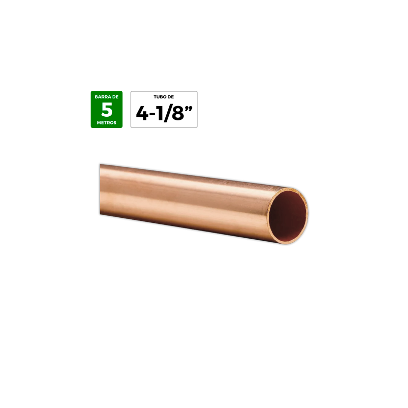 Tubo cobre 4-1/8¨ x 2,79 mm | APLIUM