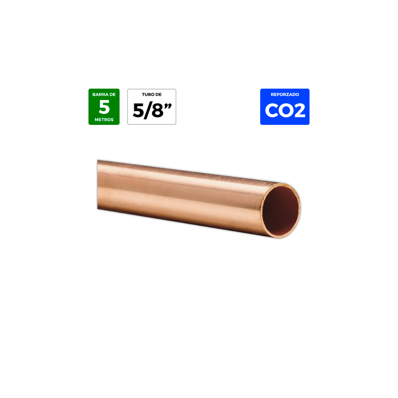 Tubo cobre 5/8¨ reforado CO2 (120 bar) | APLIUM