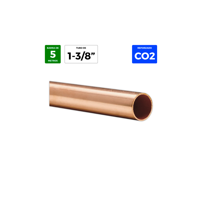 Tubo cobre 1-3/8¨ reforado CO2 (120 bar) | APLIUM