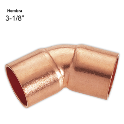 Curva 45° H-H 3-1/8¨ | APLIUM