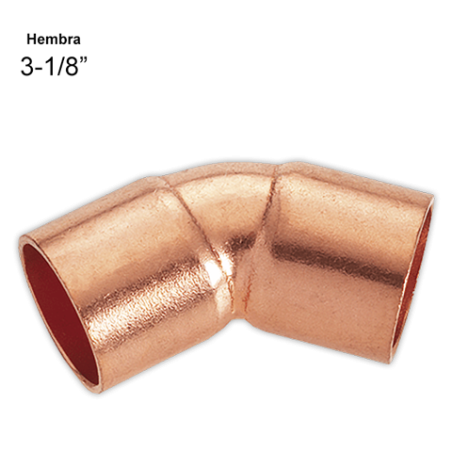 Curva 45° H-H 3-1/8¨ | APLIUM