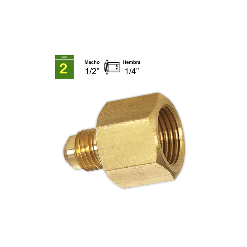 Reduccion SAE Macho-Hembra 1/2¨ x 1/4¨ | APLIUM