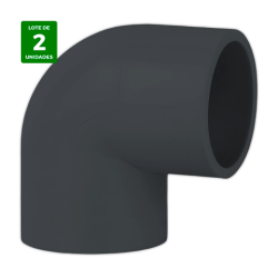 Codo desagüe PVC 90° Ø 25 mm gris | APLIUM