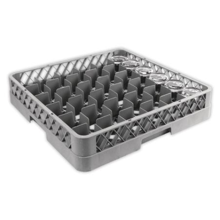 Cesta LVV para 36 vasos Ø 73mm (50x50) | APLIUM